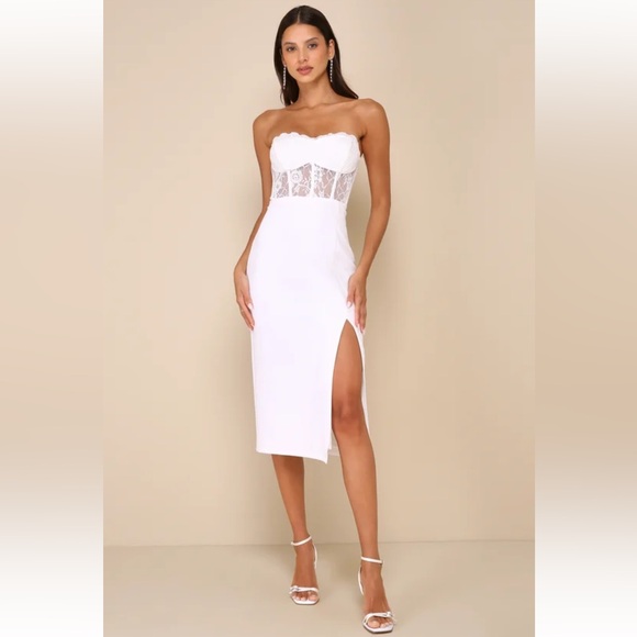 Lulus Dresses & Skirts - Lulus white midi dress